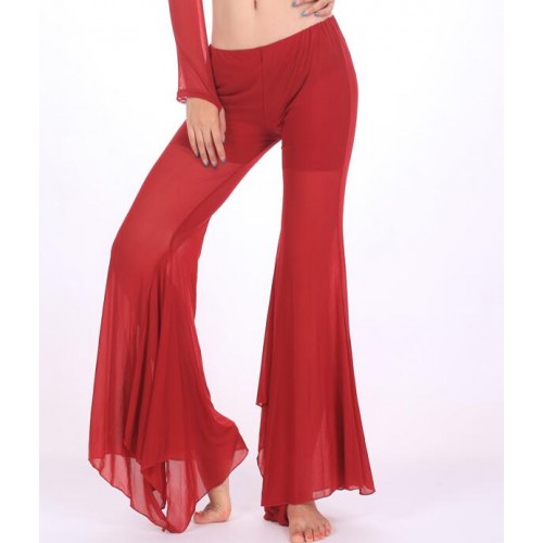 Women Belly Dance Trousers Sexy Woman Belly Dancing Pant Bellydance Egypt Pant Adult Training Tribal Pants Belly Dance Skirts